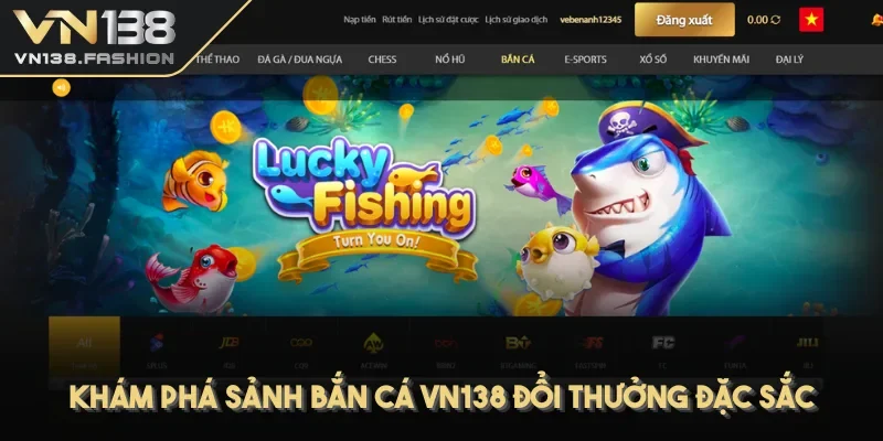 Khám phá sảnh bắn cá VN138 đổi thưởng đặc sắc